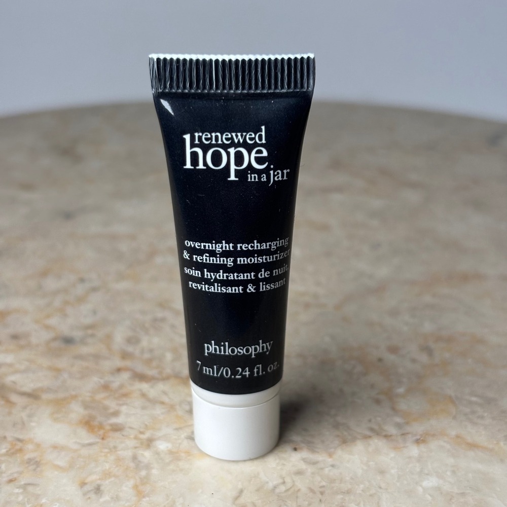 Philosophy Renewed Hope in a Jar Overnight Moisturizer 7ml Black AHA Cream Mini